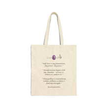 Load image into Gallery viewer, Scentual Soothers Affirmations Tote (natural)
