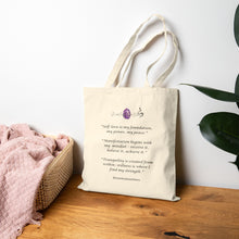 Load image into Gallery viewer, Scentual Soothers Affirmations Tote (natural)