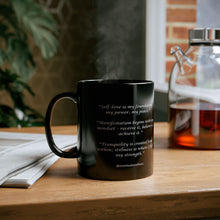 Load image into Gallery viewer, Scentual Soothers Affirmations Mug (black, 11oz)